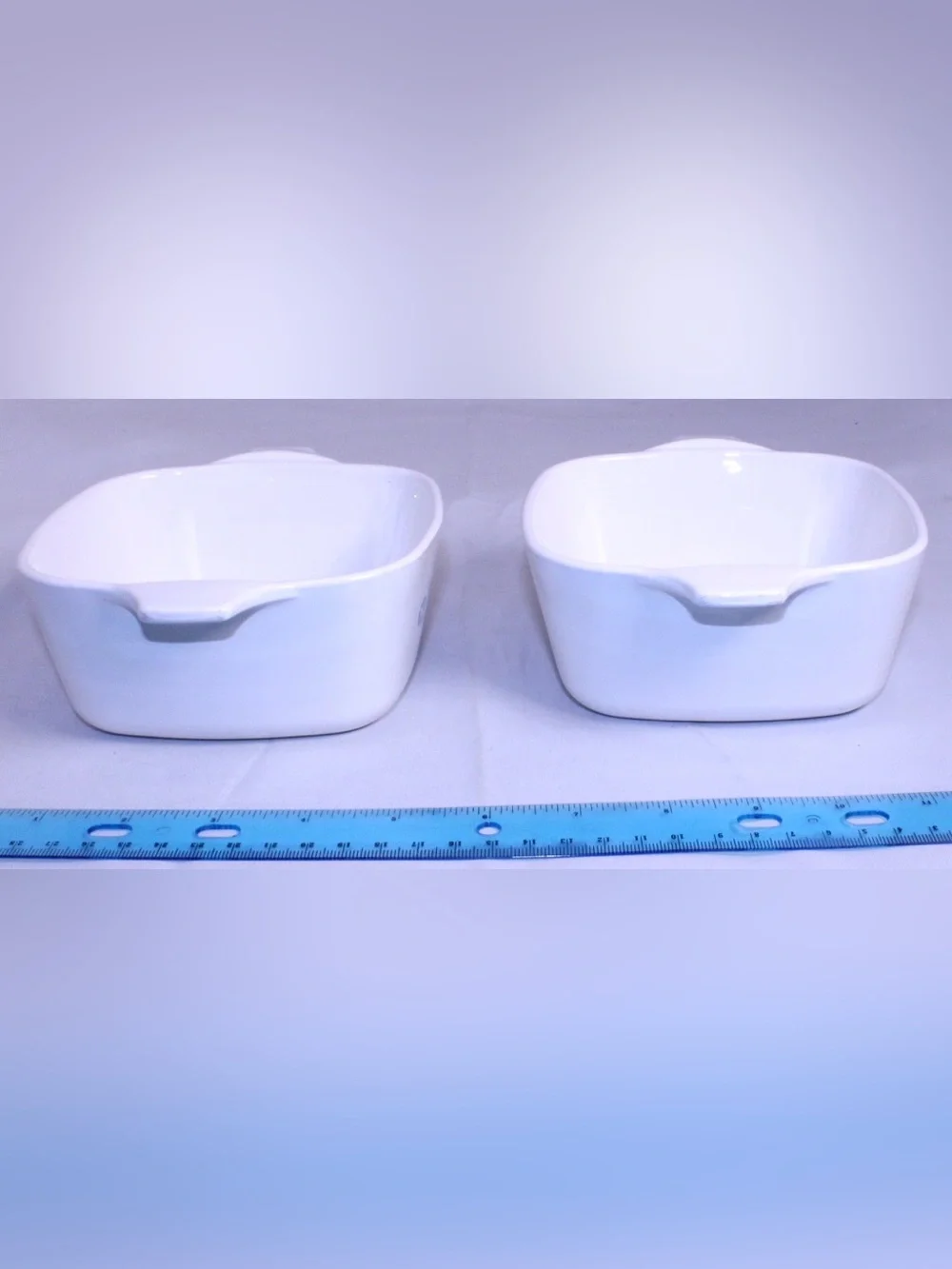 MCM Vintage CorningWare Ceramic Bake Dishes P-43-B 💙 Blue Cornflower - 2
